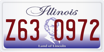 IL license plate Z630972