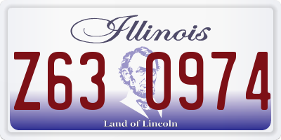 IL license plate Z630974