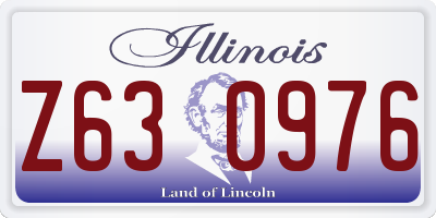 IL license plate Z630976