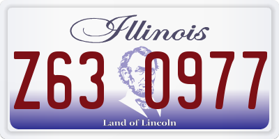 IL license plate Z630977