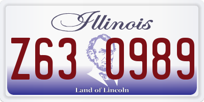 IL license plate Z630989
