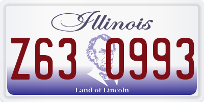 IL license plate Z630993