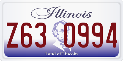 IL license plate Z630994