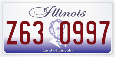 IL license plate Z630997