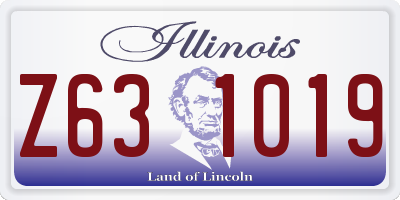 IL license plate Z631019