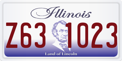 IL license plate Z631023