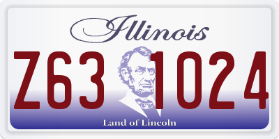 IL license plate Z631024