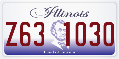 IL license plate Z631030