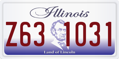 IL license plate Z631031