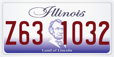 IL license plate Z631032