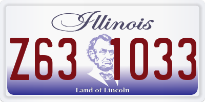 IL license plate Z631033