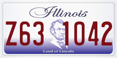 IL license plate Z631042