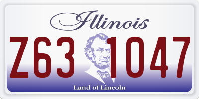 IL license plate Z631047