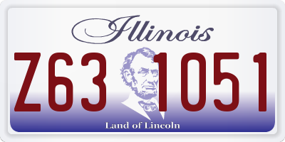IL license plate Z631051