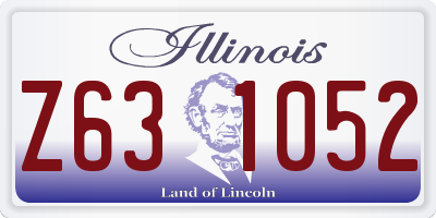 IL license plate Z631052