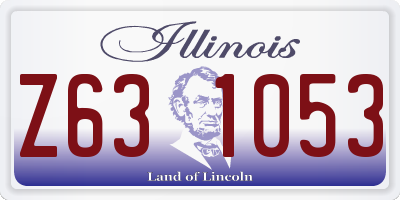 IL license plate Z631053