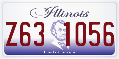 IL license plate Z631056
