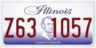 IL license plate Z631057