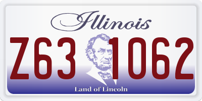 IL license plate Z631062