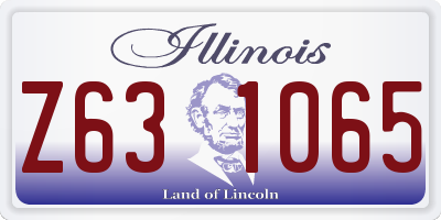 IL license plate Z631065