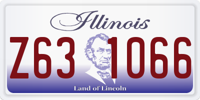 IL license plate Z631066