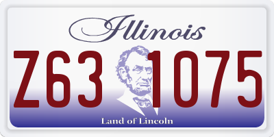 IL license plate Z631075