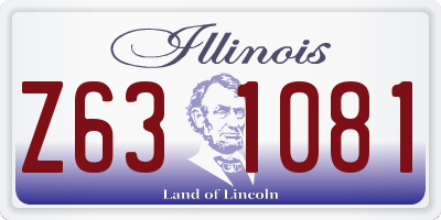 IL license plate Z631081