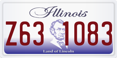 IL license plate Z631083
