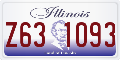 IL license plate Z631093