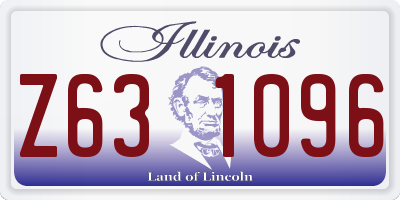 IL license plate Z631096