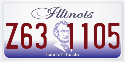 IL license plate Z631105