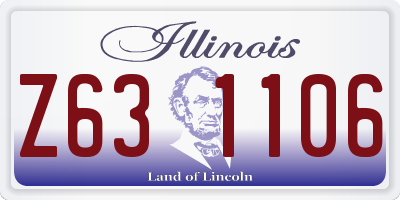 IL license plate Z631106