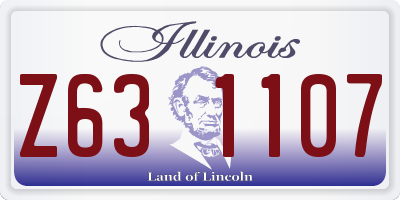 IL license plate Z631107