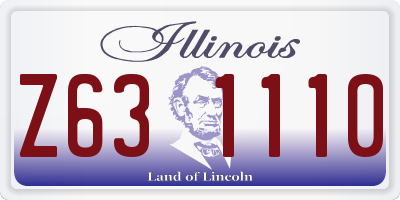 IL license plate Z631110