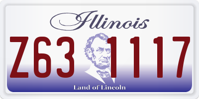 IL license plate Z631117