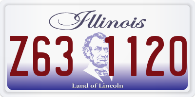 IL license plate Z631120