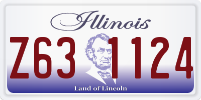 IL license plate Z631124