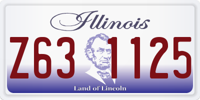 IL license plate Z631125