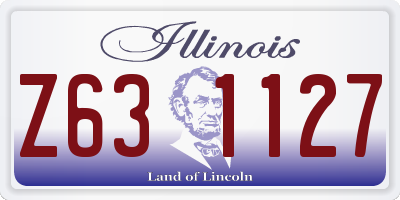 IL license plate Z631127