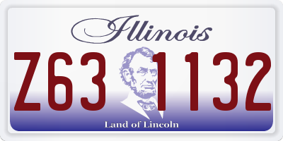IL license plate Z631132