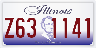 IL license plate Z631141