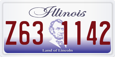 IL license plate Z631142