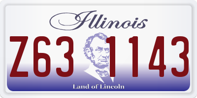 IL license plate Z631143