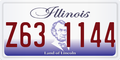 IL license plate Z631144
