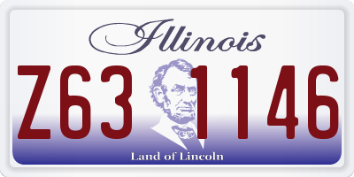 IL license plate Z631146