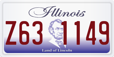 IL license plate Z631149