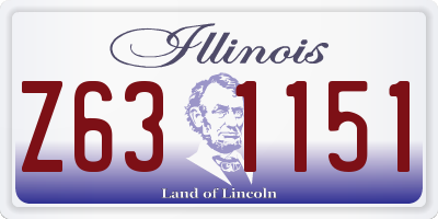 IL license plate Z631151