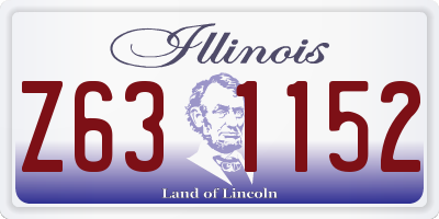 IL license plate Z631152