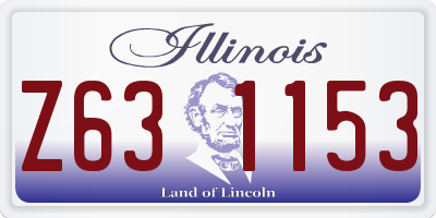 IL license plate Z631153