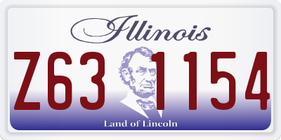 IL license plate Z631154